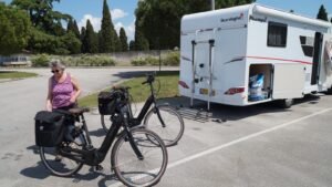 Parkeerplaats in Porec